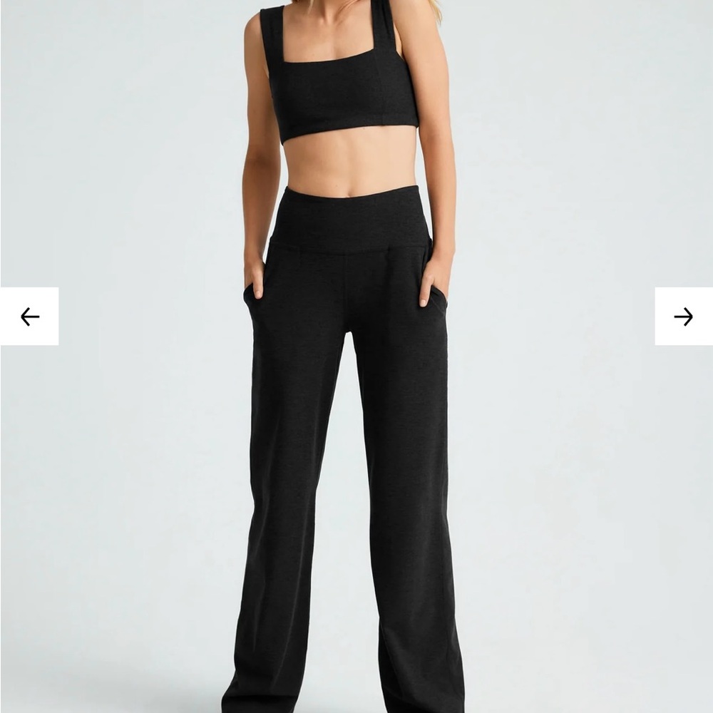 Beyond Yoga Black Wide Leg Pants